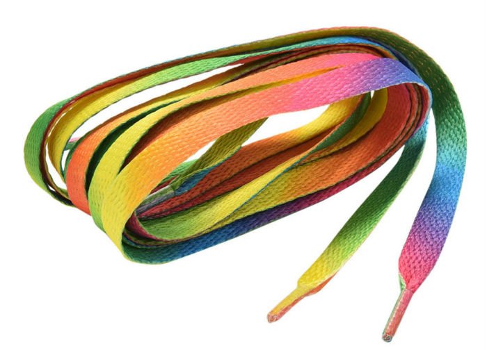разноцветные шнурки для обучения завязыванию