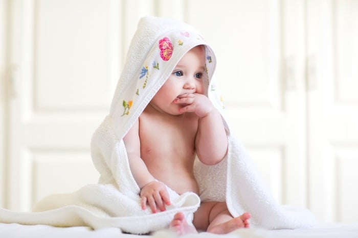 полотенце с капюшоном для новорожденного