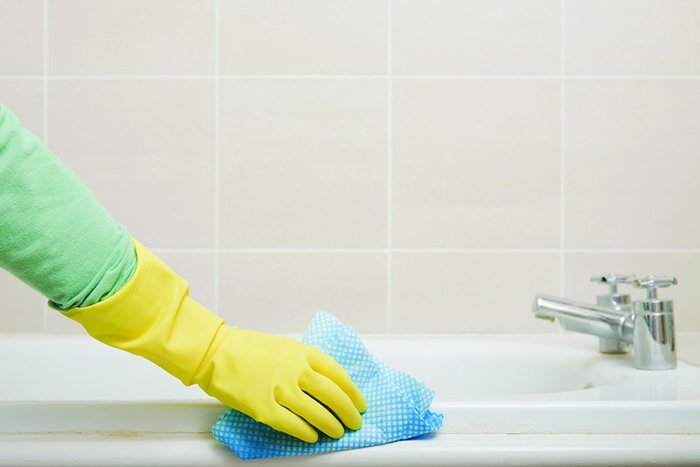 микрофибра для очистки ванны