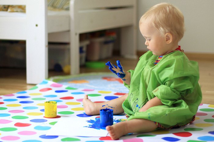 пальчиковые краски для малышей 